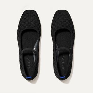 Rothy's The Max Square Mary Jane in Black Sand